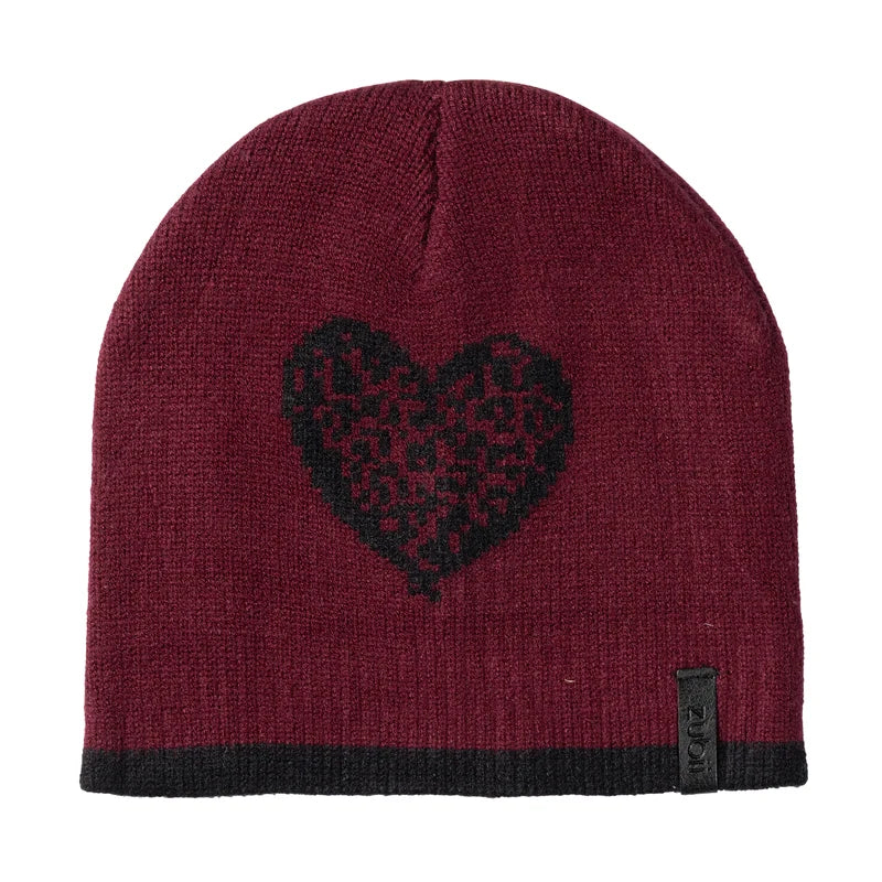 hat leopard heart