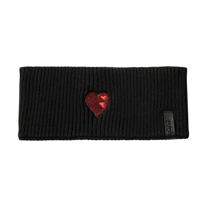 headwrap embroidered double heart