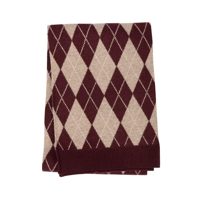 scarf argyle knit