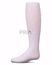 Load image into Gallery viewer, MEMOI MINI BOW FLOCKED OPAQUE TIGHTS
