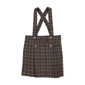 ANALOGIE PLEATED SUSPENDER SKIRT