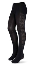 Load image into Gallery viewer, ZUBII V PATTERN MICROFIBER TIGHTS
