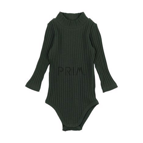 LIL LEGS RIBBED MOCKNECK ONESIE