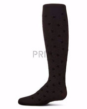 Load image into Gallery viewer, MEMOI MINI BOW FLOCKED OPAQUE TIGHTS
