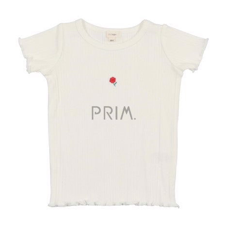 LIL LEGS MULTI RIBBED SHORT SLEEVE TOP
