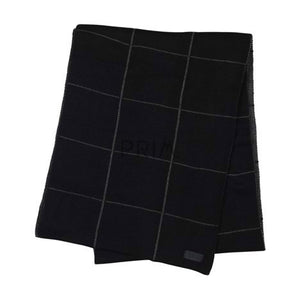 ZUBII MENS SQUARES SCARF BLACK