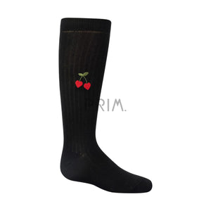 ZUBII CHERRY HEART KNEE SOCK