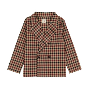 ANALOGIE PLAID BLAZER