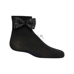 ZUBII TWEED RUFFLE ANKLE SOCK