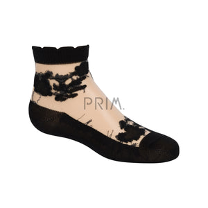 ZUBII SHEER FLORAL ANKLET