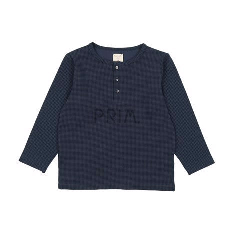 ANALOGIE TINY CHECK HENLEY TOP