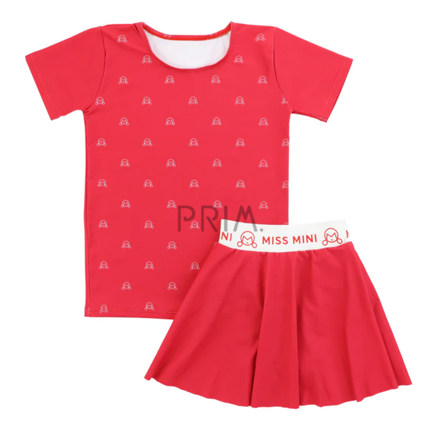 MISS MINI WAVE TOP & SKIRT SET