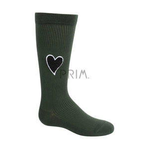 ZUBII SHERPA HEART KNEE SOCK