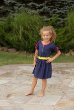 Load image into Gallery viewer, MISS MINI NEON SWIM DRESS WITH SNAPS
