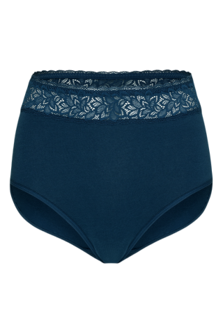 panties cotton brief with lace waistband