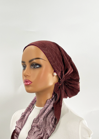 headscarf water marble versatile