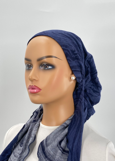 headscarf water marble versatile