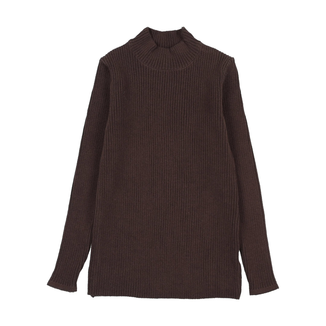top l/s mockneck knit