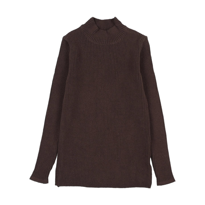 top l/s mockneck knit