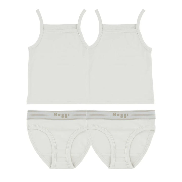 set logo band 2pk undershirt w panty