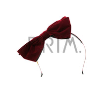 Load image into Gallery viewer, VELVET STANDING BOW HEADBAND
