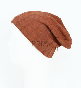 DACEE RIBBED SHIMMER KNIT BEANIE