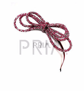 CRYSTAL ROPE BOW HEADBAND