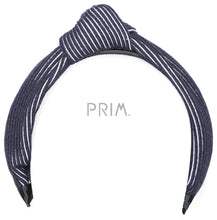Load image into Gallery viewer, SWEATER STRIPED RIBBED KNOT HEADBAND
