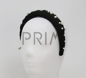 MULTI SCATTERED PEARLS COVERED HEADBAND