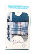 Load image into Gallery viewer, FEATHERS BOYS SEMI PLAID 3 PACK BRIEF
