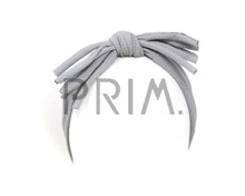 Load image into Gallery viewer, RIBBED ROLLED BOW HEADWRAP
