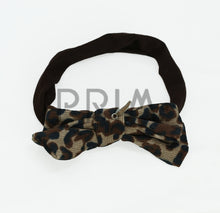 Load image into Gallery viewer, DACEE LEOPARD CORDUROY BOW BABY HEADBAND
