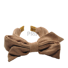 Load image into Gallery viewer, CORDUROY BOW HEADBAND
