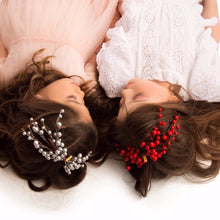 Load image into Gallery viewer, CHERRY CLUSTER BOW HEADBAND
