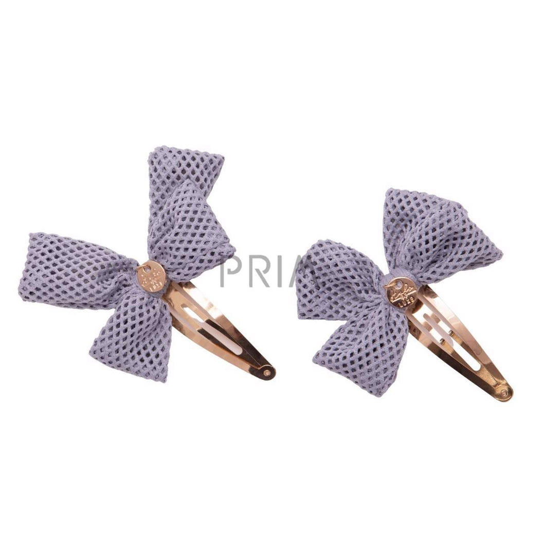 HALO ALICE MESH BOW CLIP SET