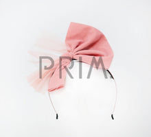 Load image into Gallery viewer, VELVET TULLE BOW HEADBAND
