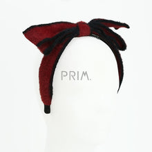 Load image into Gallery viewer, DACEE TWO TONE MOHAIR BOW HEADBAND
