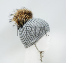 Load image into Gallery viewer, METALLIC POM POM HAT
