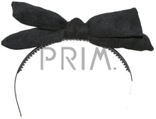 Load image into Gallery viewer, SUEDE RIBBED PUFFY BOW HEADBAND
