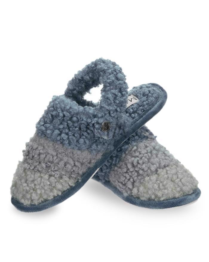 MEMOI SHAGGY FUR PLUSH SLIPPERS