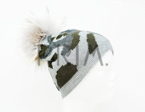 COLOR CAMOUFLAGE BEANIE