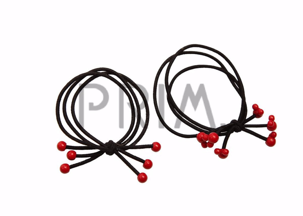 HEIRLOOMS RED BUNNY/PEARL PONY HOLDER 2 PACK