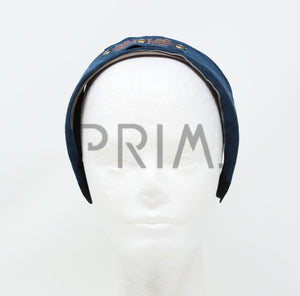 2" SUEDE HEADBAND WITH PLATE