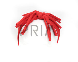 RIBBED ROLLED BOW HEADWRAP