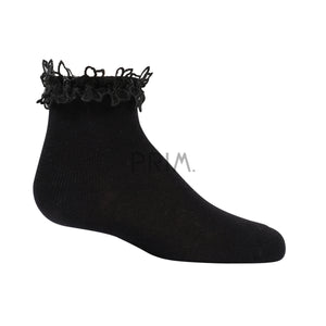 ZUBII SHEER FLOWER BORDER ANKLE