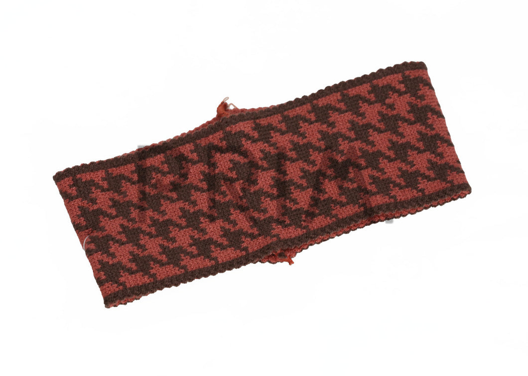 DACEE KNIT HOUNDSTOOTH JUNIOR HEADWRAP