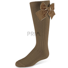 Load image into Gallery viewer, ZUBII VELVET BOW KNEE SOCK
