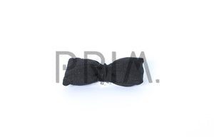 DACEE WIDE RIBBED PUFFY BOW SNAP CLIP