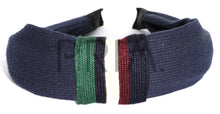 Load image into Gallery viewer, STRIPED RIBBON CENTER HEADBAND
