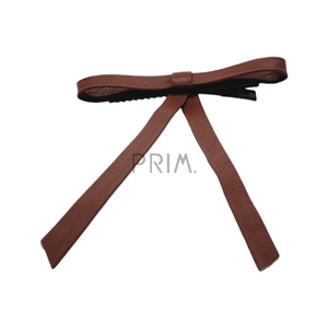 THIN BOW LEATHER HAIRPIN